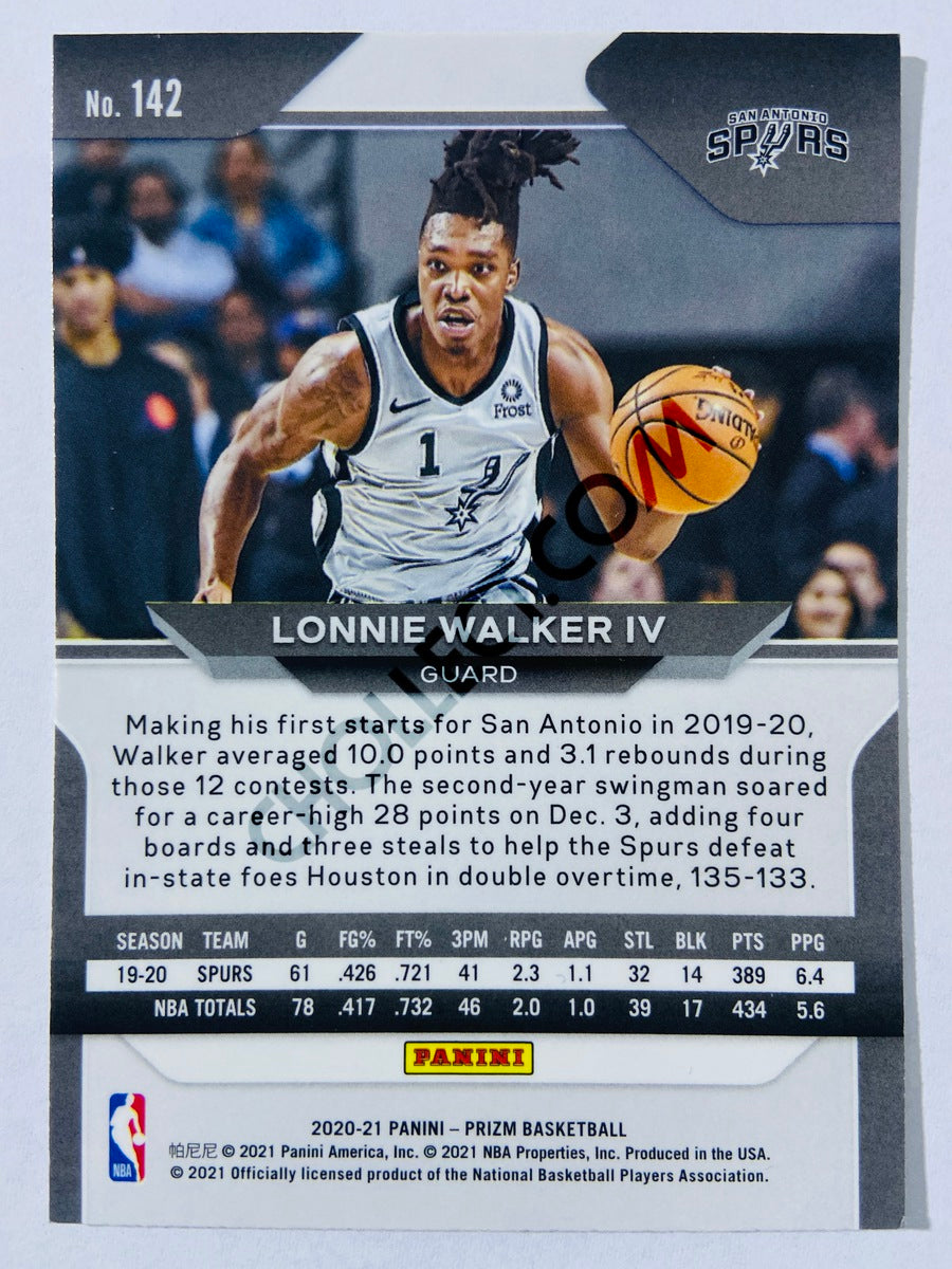 Lonnie Walker IV - San Antonio Spurs 2020-21 Panini Prizm #142