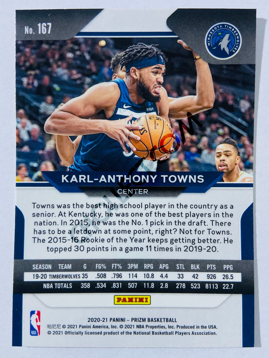 Karl-Anthony Towns - Minnesota Timberwolves 2020-21 Panini Prizm #167