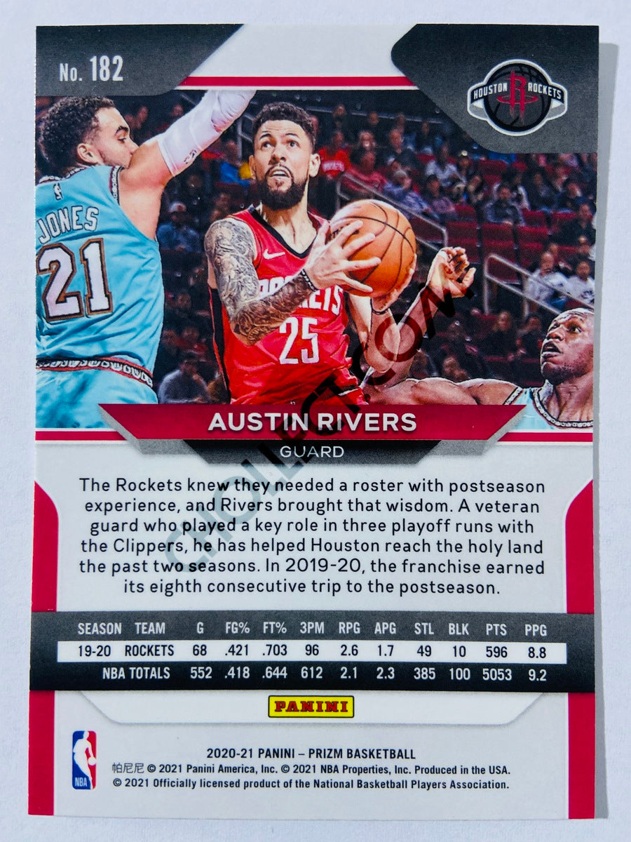 Austin Rivers - Houston Rockets 2020-21 Panini Prizm #182