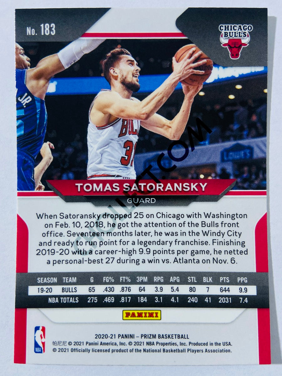 Tomas Satoransky - Chicago Bulls 2020-21 Panini Prizm #183