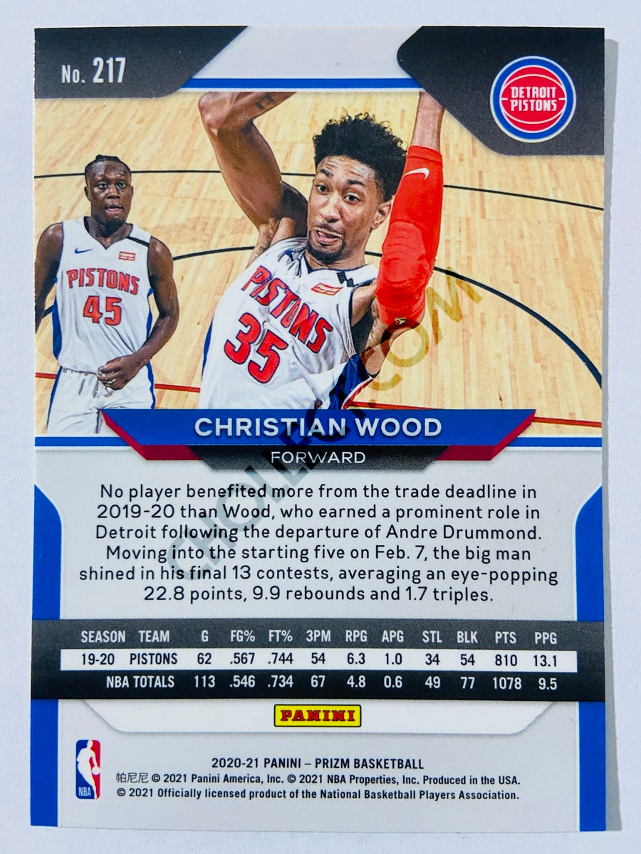 Christian Wood - Detroit Pistons 2020-21 Panini Prizm #217