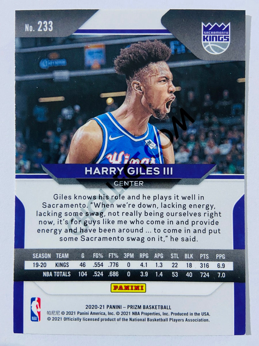 Harry Giles III - Sacramento Kings 2020-21 Panini Prizm #233