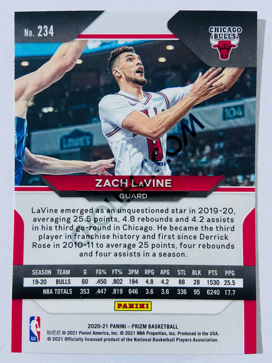 Zach LaVine - Chicago Bulls 2020-21 Panini Prizm #234