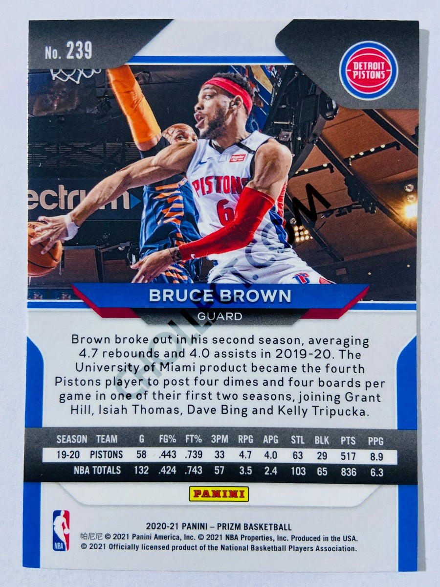 Bruce Brown - Detroit Pistons 2020-21 Panini Prizm #239