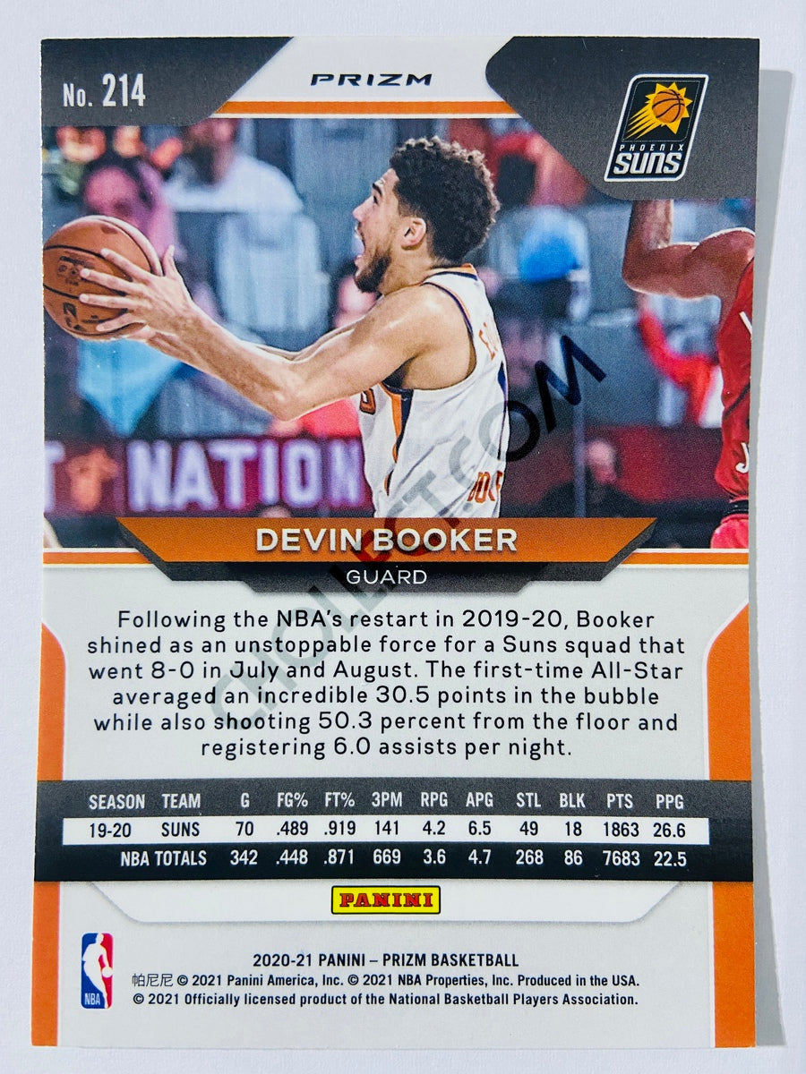 Devin Booker - Phoenix Suns 2020-21 Panini Prizm Silver Parallel #214