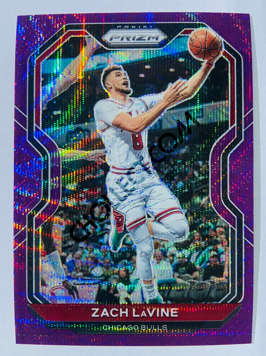 Zach LaVine - Chicago Bulls 2020-21 Panini Prizm Purple Wave Parallel #234