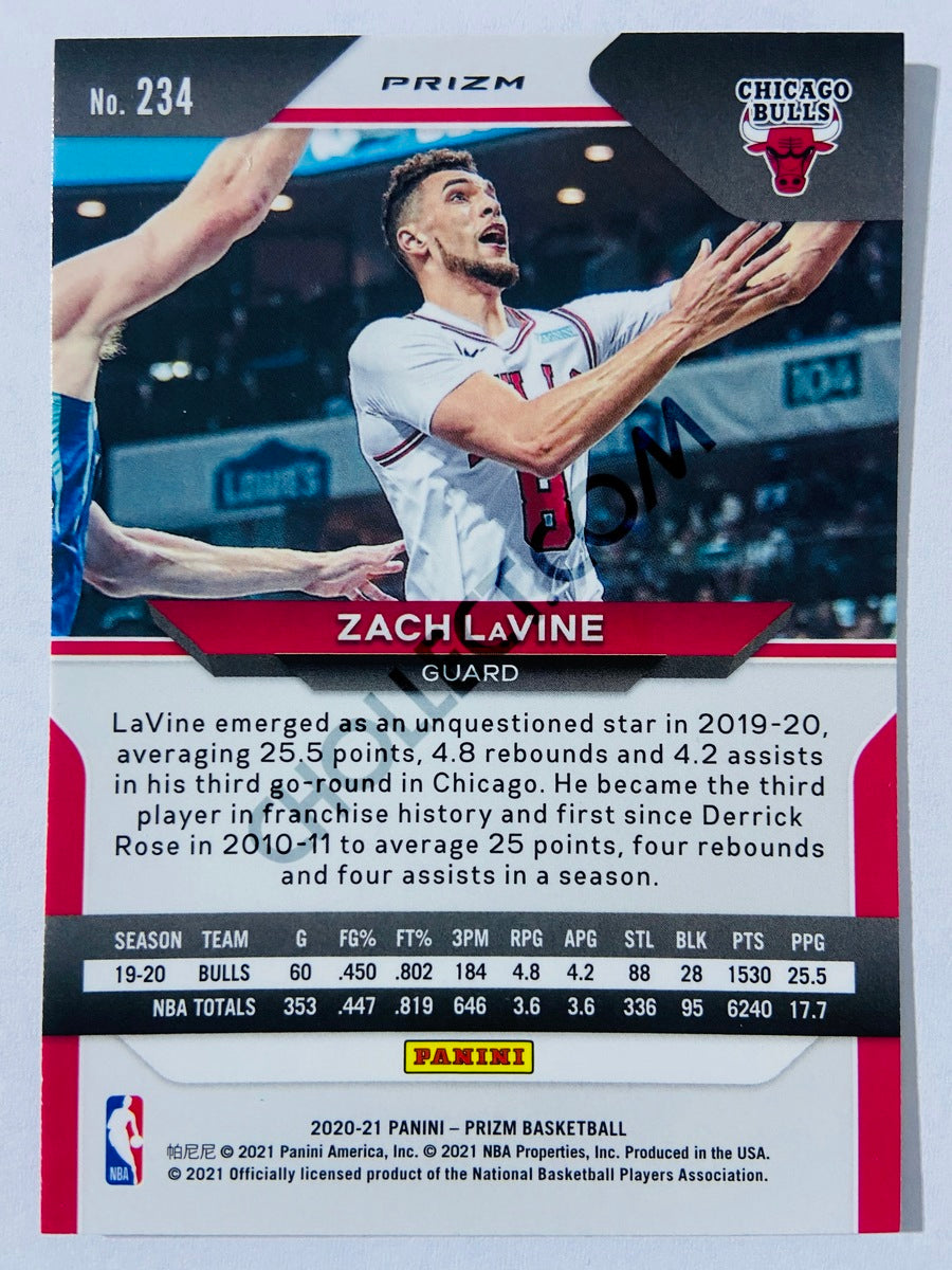 Zach LaVine - Chicago Bulls 2020-21 Panini Prizm Purple Wave Parallel #234