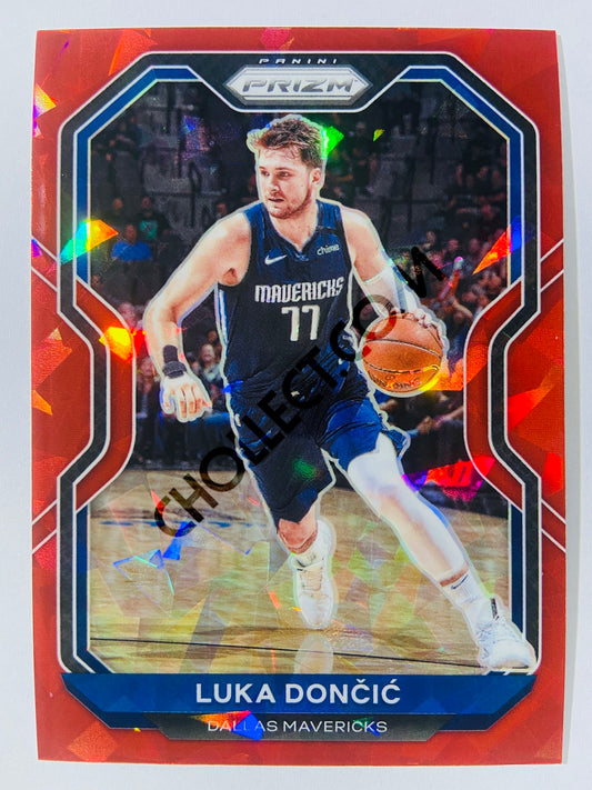 Luka Doncic - Dallas Mavericks 2020-21 Panini Prizm Red Cracked Ice Parallel #32