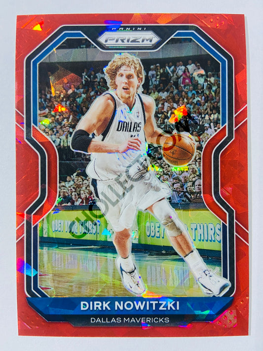 Dirk Nowitzki - Dallas Mavericks 2020-21 Panini Prizm Red Ice Prizm Parallel #180