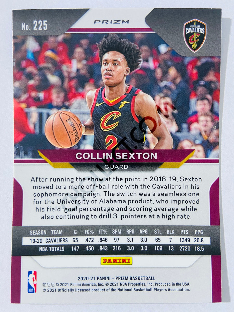 Collin Sexton - Cleveland Cavaliers 2020-21 Panini Prizm Red White Blue Parallel #225