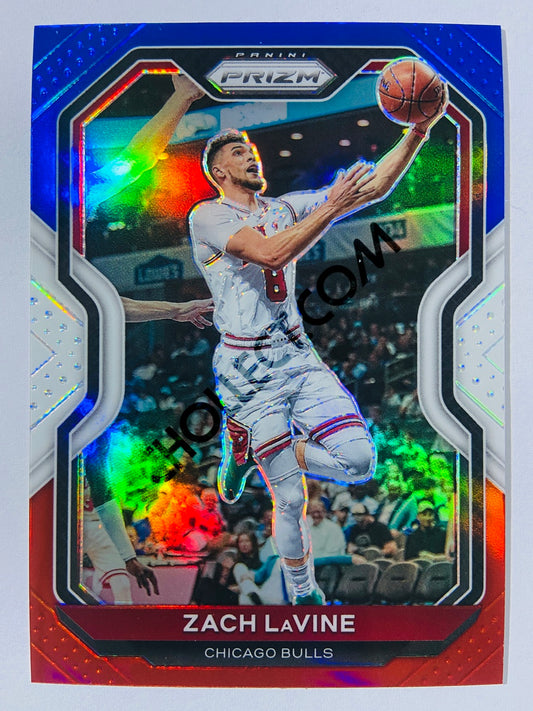 Zach Lavine - Chicago Bulls 2020-21 Panini Prizm Red White Blue Parallel #234