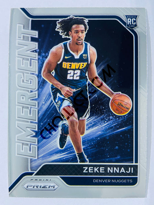 Zeke Nnaji - Denver Nuggets 2020-21 Panini Prizm Emergent #6