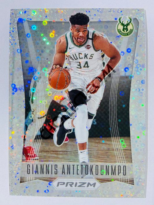 Giannis Antetokounmpo - Milwaukee Bucks 2020-21 Panini Prizm Flashback Fastbreak Prizm Parallel #15