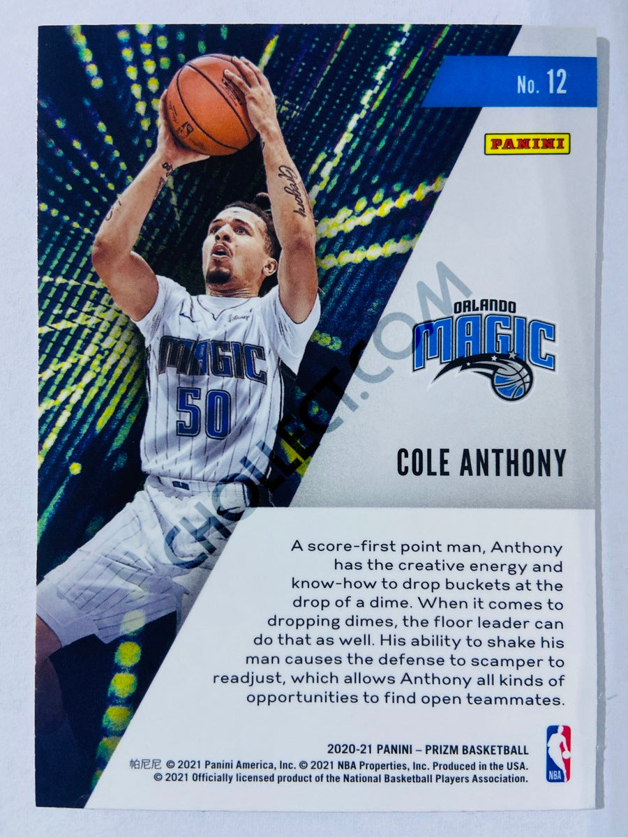 Cole Anthony - Orlando Magic 2020-21 Panini Prizm Instant Impact RC Rookie #12