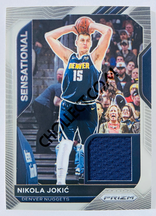 Nikola Jokic - Denver Nuggets 2020-21 Panini Prizm Sensational Swatches #SSW-NJK