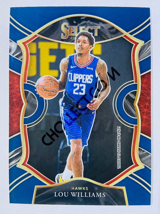 Lou Williams - Atlanta Hawks 2020-21 Panini Select Concourse Blue Retail #35