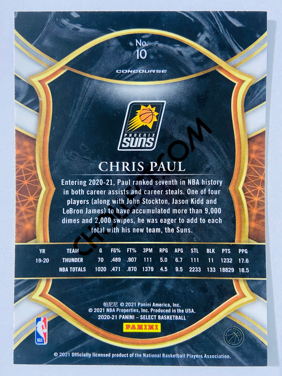 Chris Paul - Phoenix Suns 2020-21 Panini Select Concourse Blue Retail #10