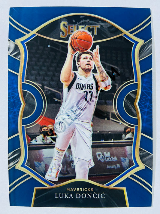 Luka Doncic - Dallas Mavericks 2020-21 Panini Select Concourse Blue Retail #15