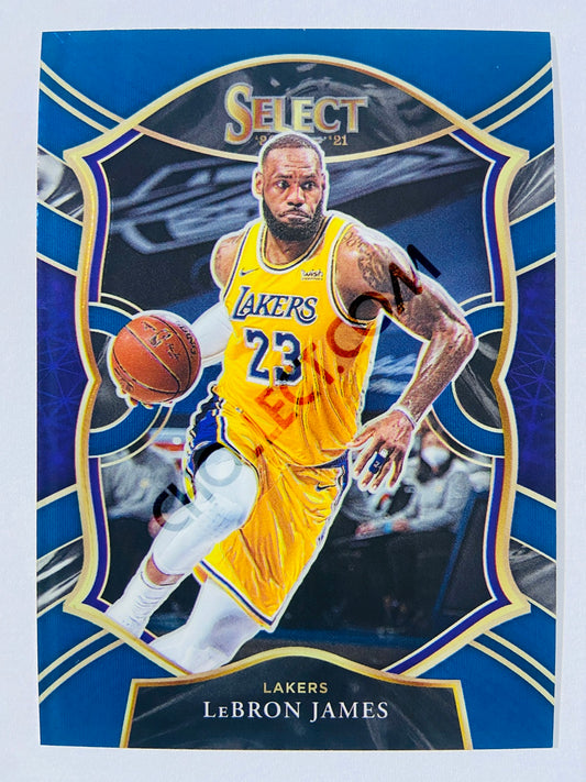 LeBron James - Los Angeles Lakers 2020-21 Panini Select Concourse Blue Retail #23