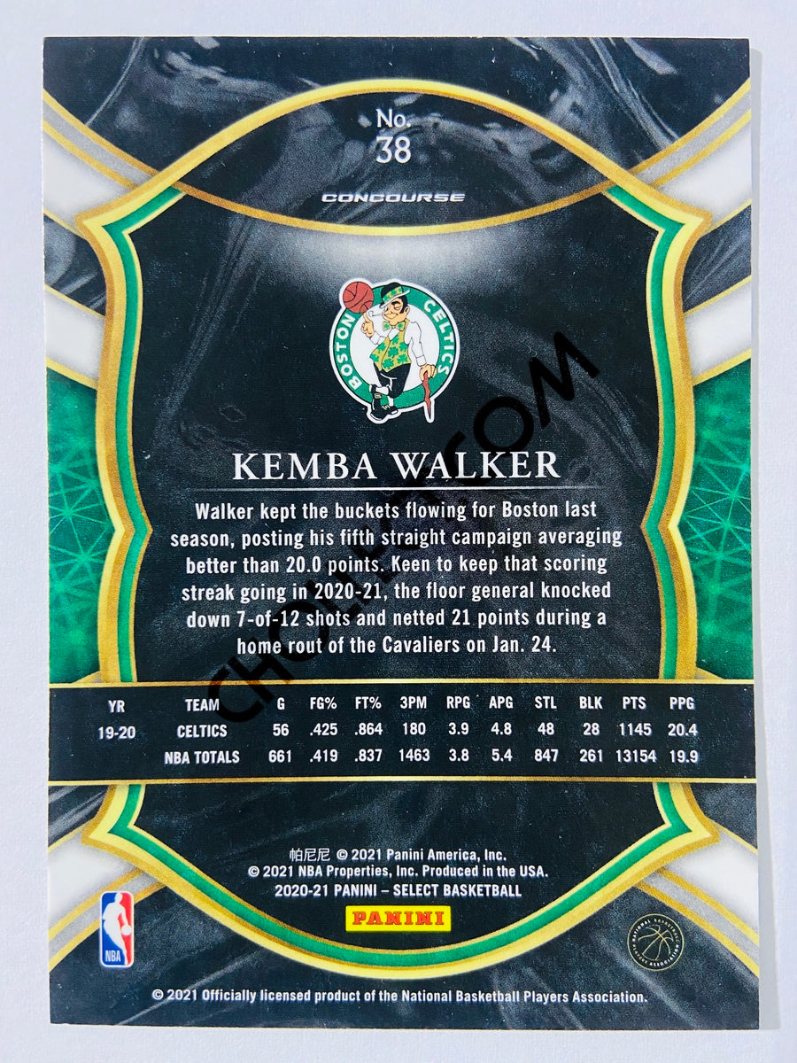 Kemba Walker - Boston Celtics 2020-21 Panini Select Concourse Blue Retail #38