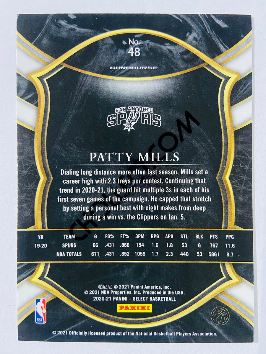 Patty Mills - San Antonio Spurs 2020-21 Panini Select Concourse Blue Retail #48