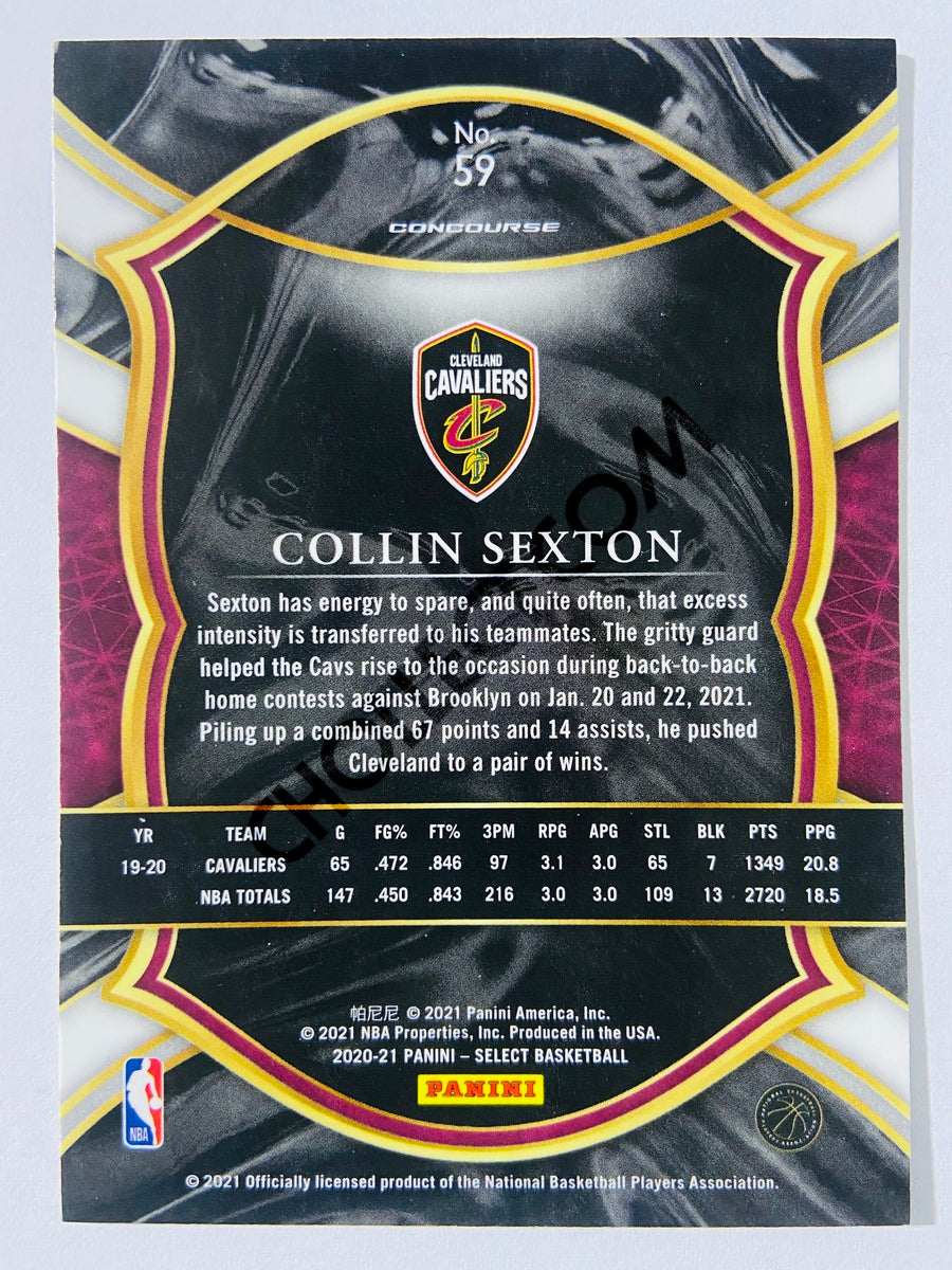 Collin Sexton - Cleveland Cavaliers 2020-21 Panini Select Concourse Blue Retail #59