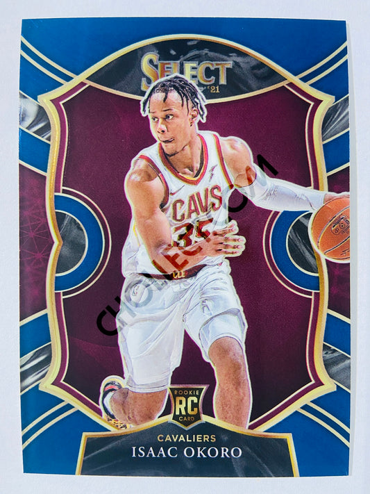 Isaac Okoro - Cleveland Cavaliers 2020-21 Panini Select Concourse Blue Retail RC Rookie #65