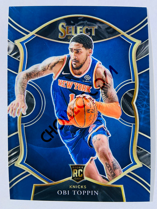 Obi Toppin - New York Knicks 2020-21 Panini Select Concourse Blue Retail RC Rookie #68