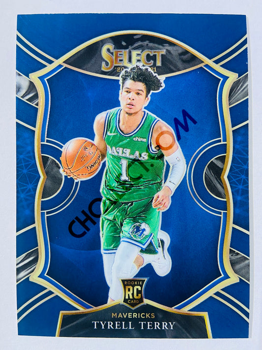 Tyrell Terry - Dallas Mavericks 2020-21 Panini Select Concourse Blue Retail RC Rookie #91