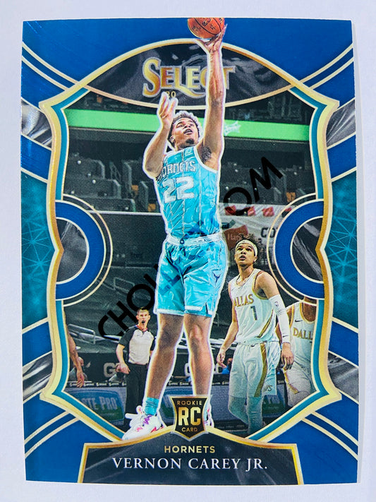 Vernon Carey Jr. - Charlotte Hornets 2020-21 Panini Select Concourse Blue Retail RC Rookie #92