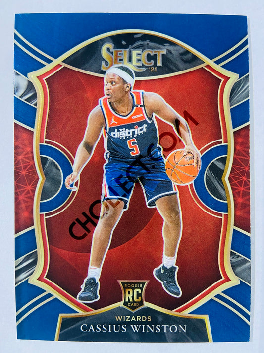 Cassius Winston - Washington Wizards 2020-21 Panini Select Concourse Blue Retail RC Rookie #96