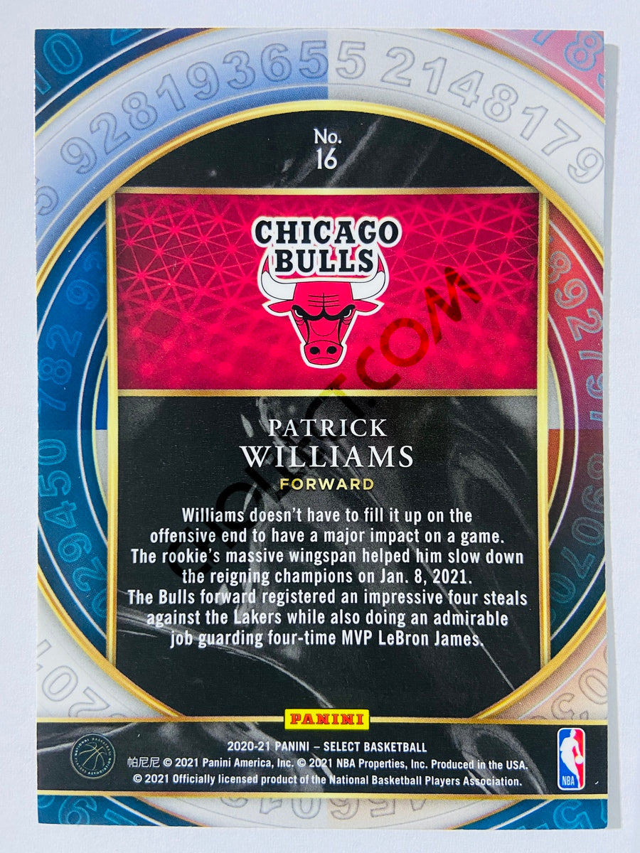 Patrick Williams - Chicago Bulls 2020-21 Panini Select Numbers Rookie #16