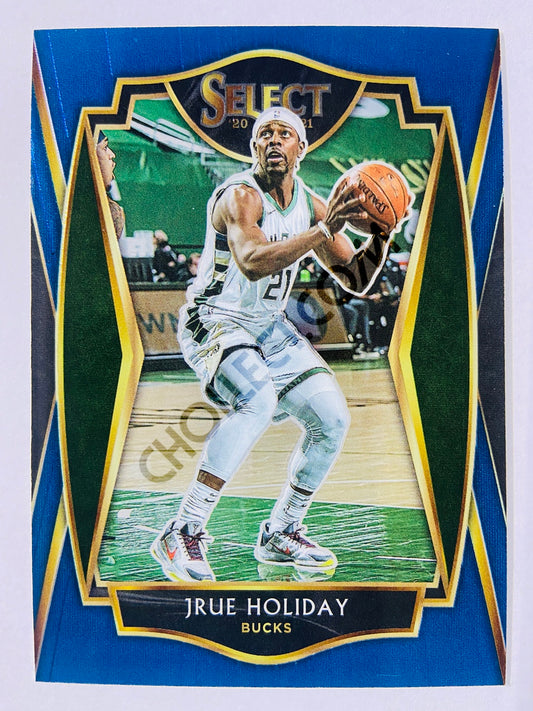 Jrue Holiday - Milwaukee Bucks 2020-21 Panini Select Premier Blue Retail #118