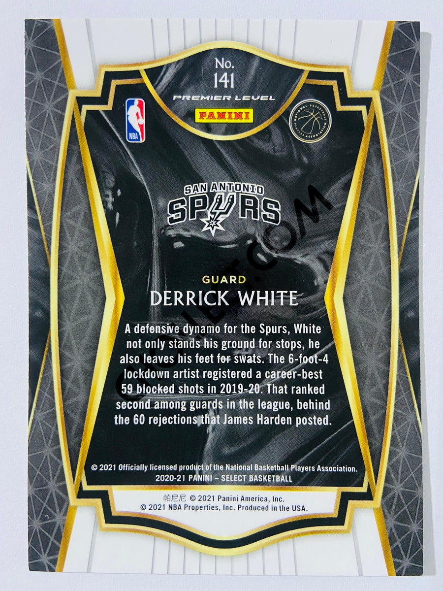 Derrick White - San Antonio Spurs 2020-21 Panini Select Premier Blue Retail #141