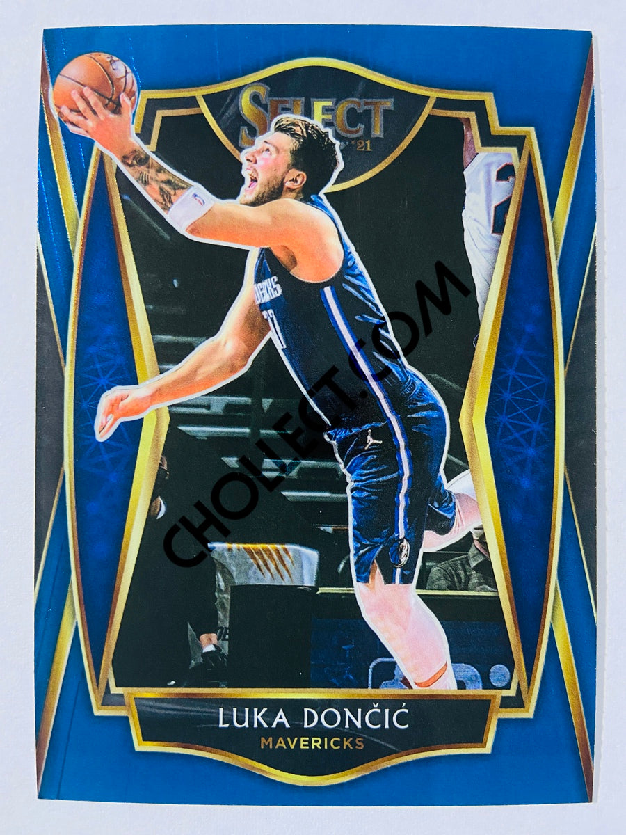 Luka Doncic - Dallas Mavericks 2020-21 Panini Select Premier Blue Retail #150