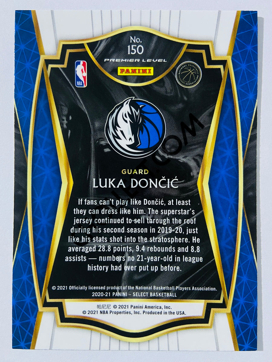 Luka Doncic - Dallas Mavericks 2020-21 Panini Select Premier Blue Retail #150