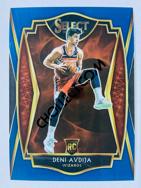 Deni Avdija - Washington Wizards 2020-21 Panini Select Premier Blue Retail RC Rookie #180