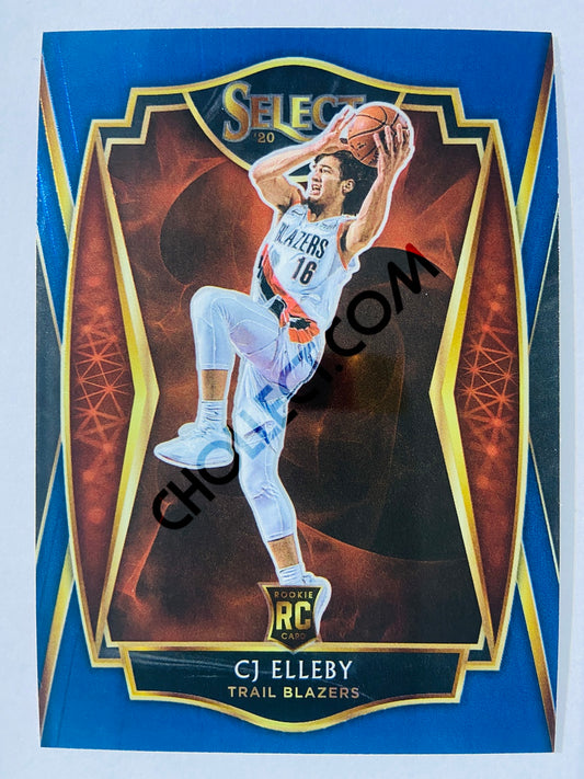 CJ Elleby - Portland Trail Blazers 2020-21 Panini Select Premier Blue Retail RC Rookie #198