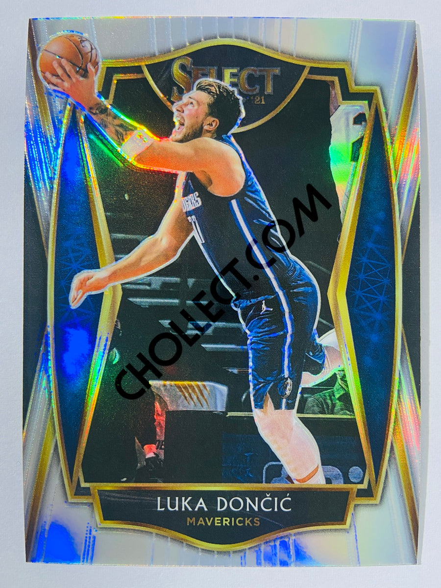 Luka Doncic - Dallas Mavericks 2020-21 Panini Select Premier Silver Prizm Parallel #150