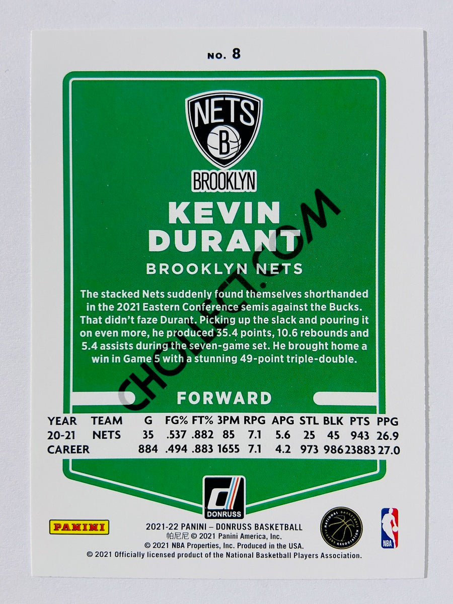 Kevin Durant – Brooklyn Nets 2021-22 Panini Donruss #8