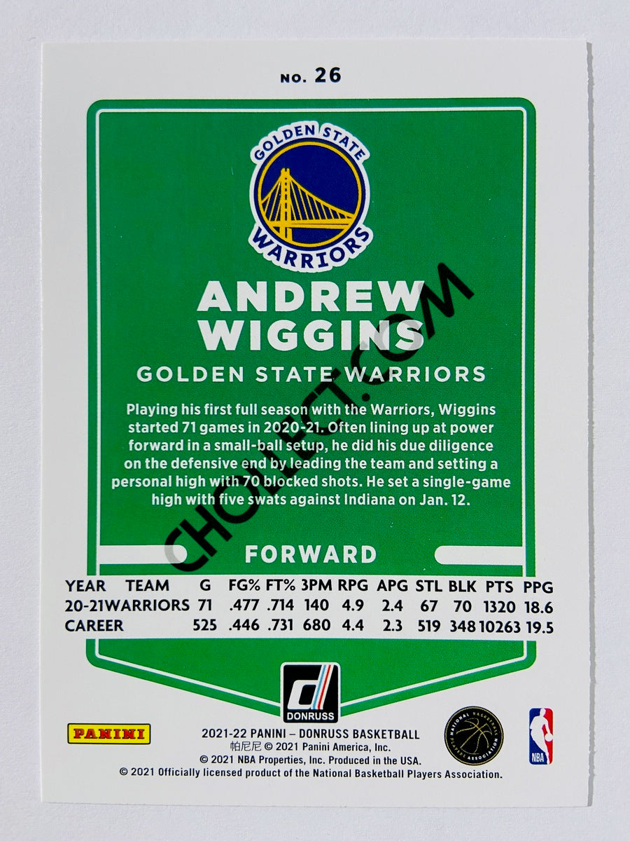 Andrew Wiggins – Golden State Warriors 2021-22 Panini Donruss #26