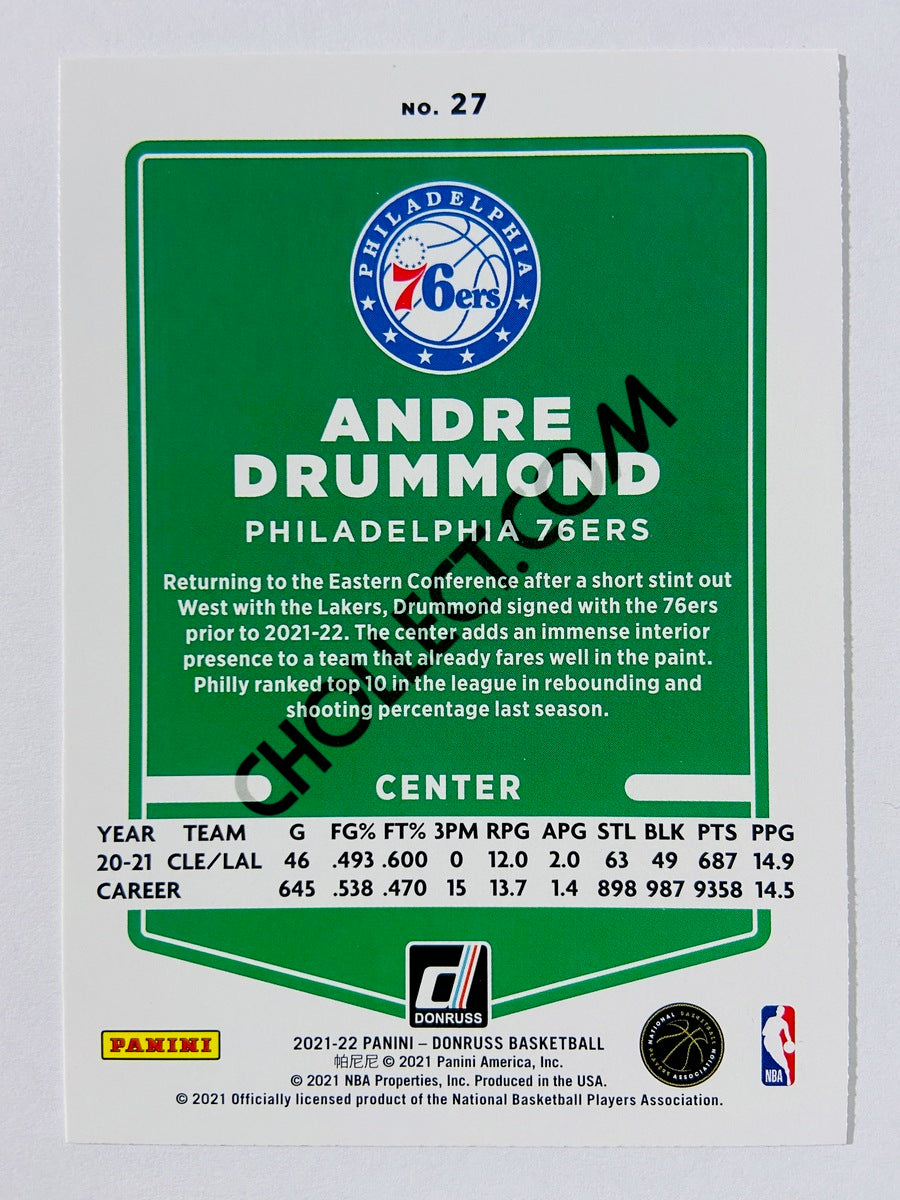 Andre Drummond – Philadelphia 76ers 2021-22 Panini Donruss #27