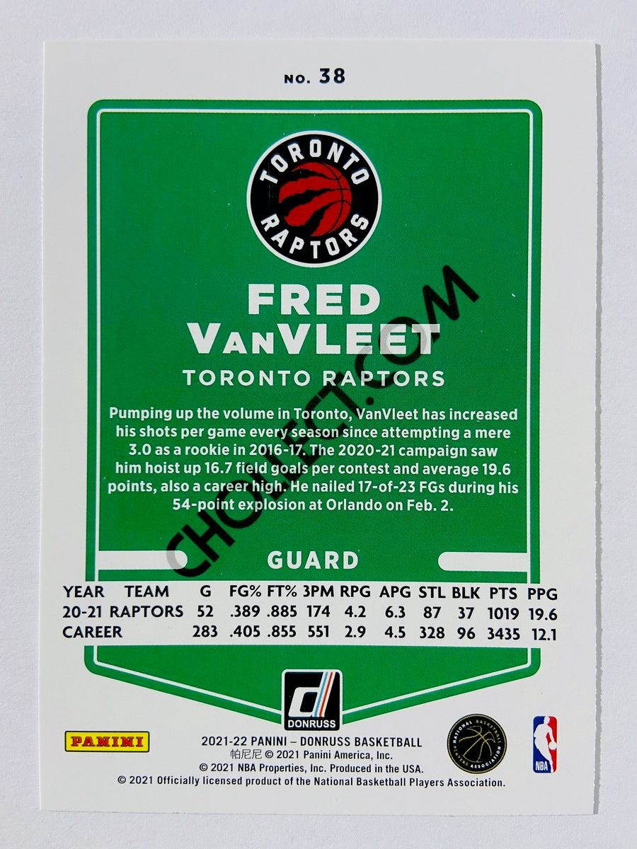 Fred VanVleet – Toronto Raptors 2021-22 Panini Donruss #38