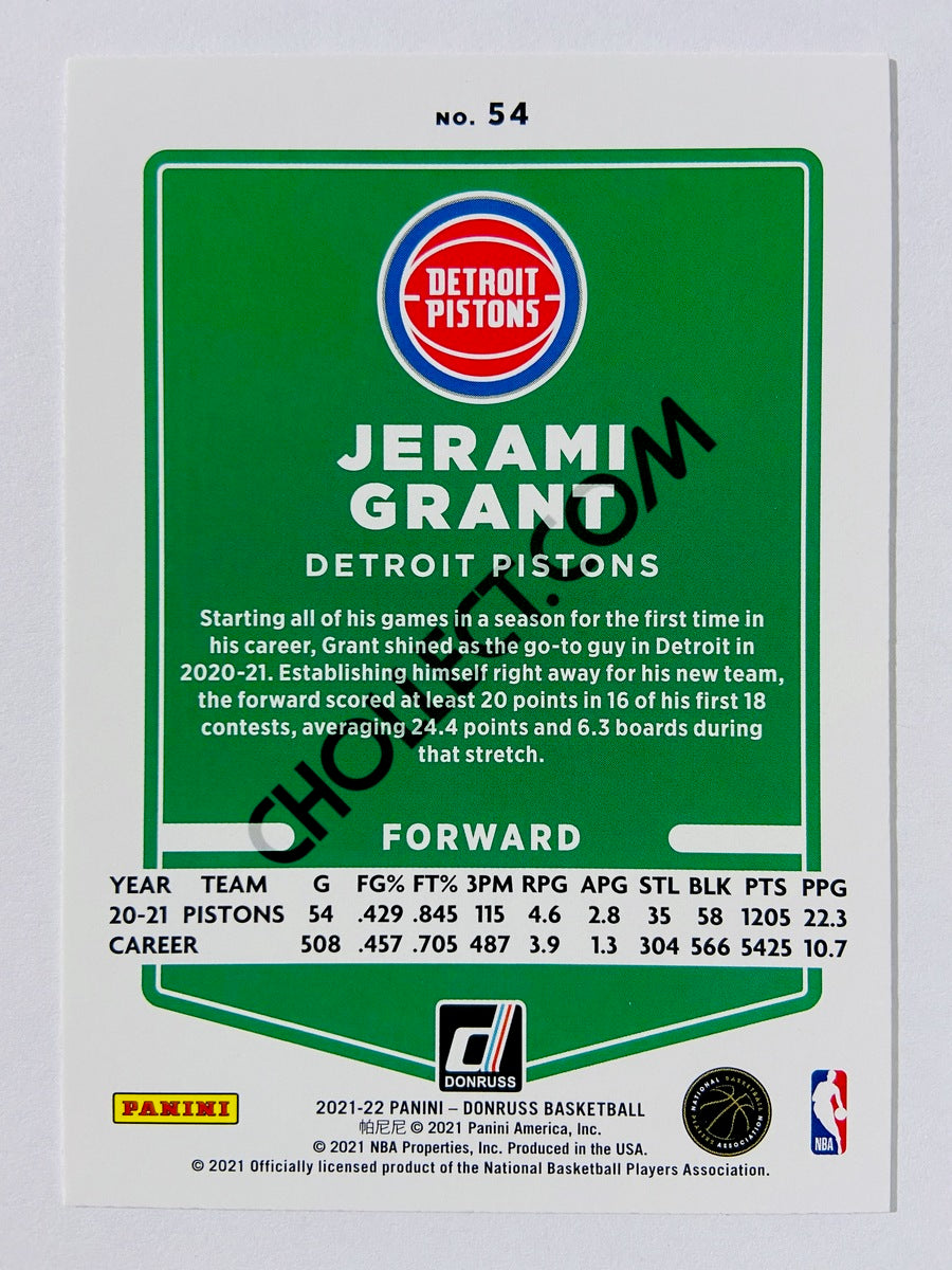 Jerami Grant – Detroit Pistons 2021-22 Panini Donruss #54