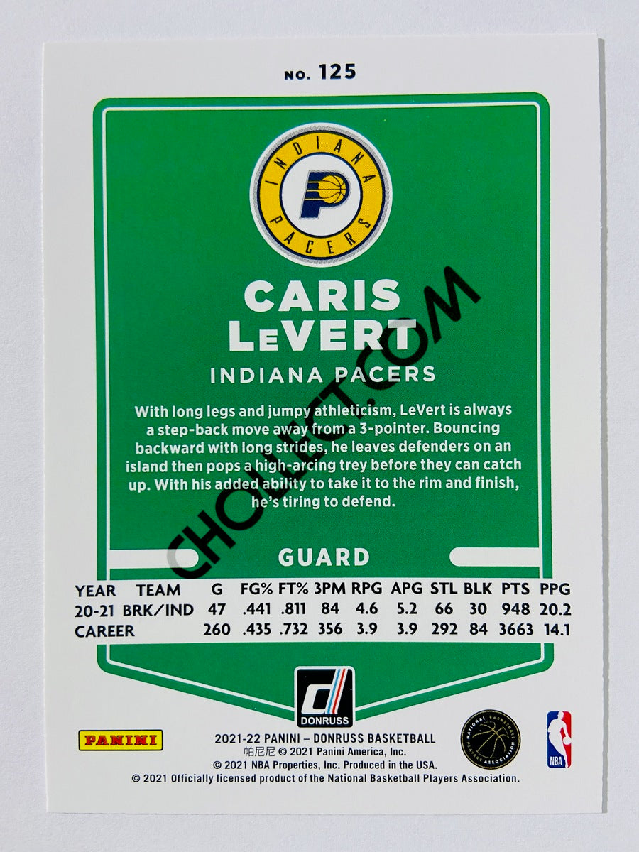 Caris LeVert – Indiana Pacers 2021-22 Panini Donruss #125