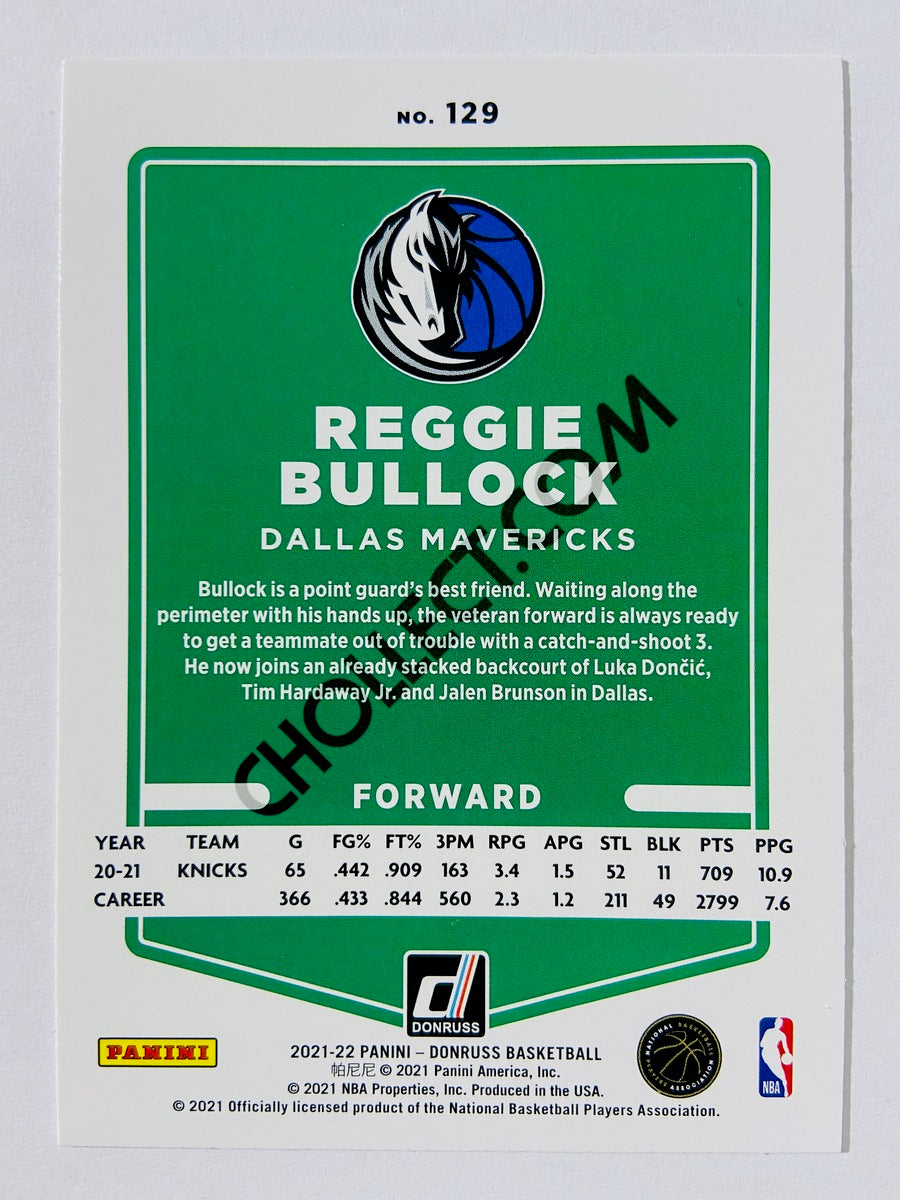 Reggie Bullock – Dallas Mavericks 2021-22 Panini Donruss #129