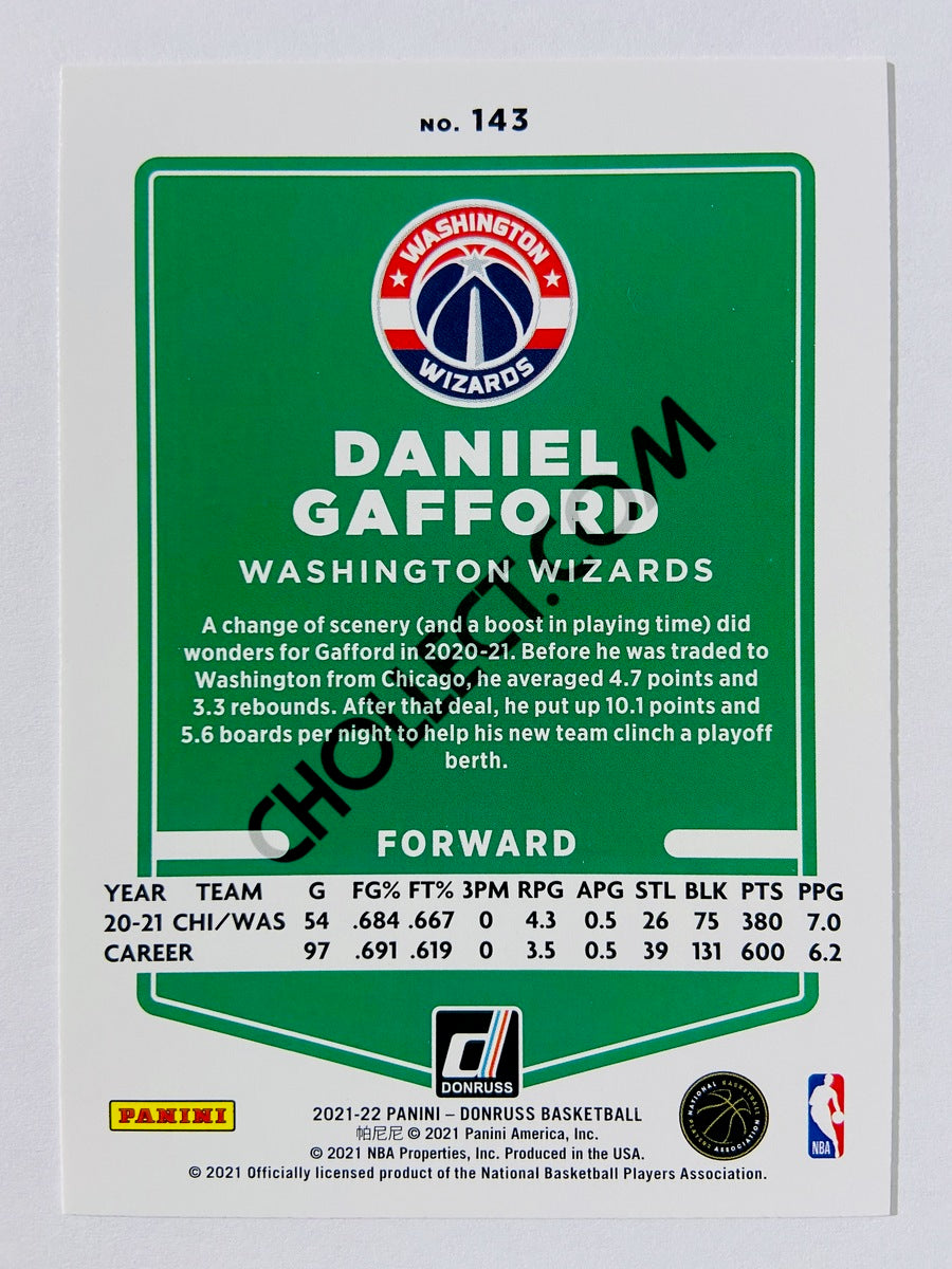 Daniel Gafford – Washington Wizards 2021-22 Panini Donruss #143