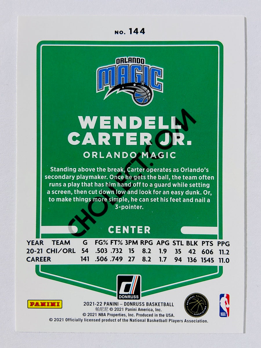 Wendell Carter Jr. - Orlando Magic 2021-22 Panini Donruss #144