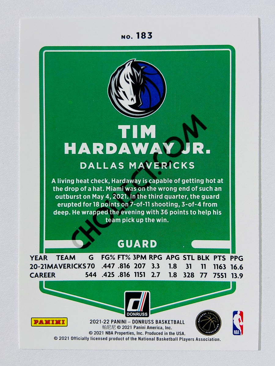 Tim Hardaway Jr. - Dallas Mavericks 2021-22 Panini Donruss #183