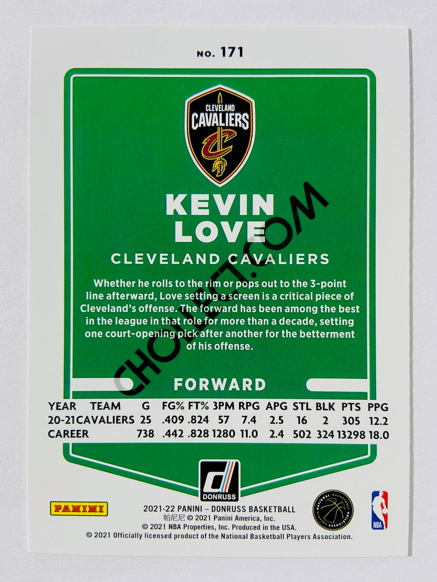 Kevin Love – Cleveland Cavaliers 2021-22 Panini Donruss Orange Laser Parallel #171